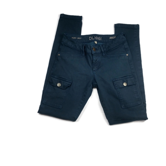 DL1969 Angie Cargo 4 Way 360 Degree Stretch Jeans - Picture 2 of 9
